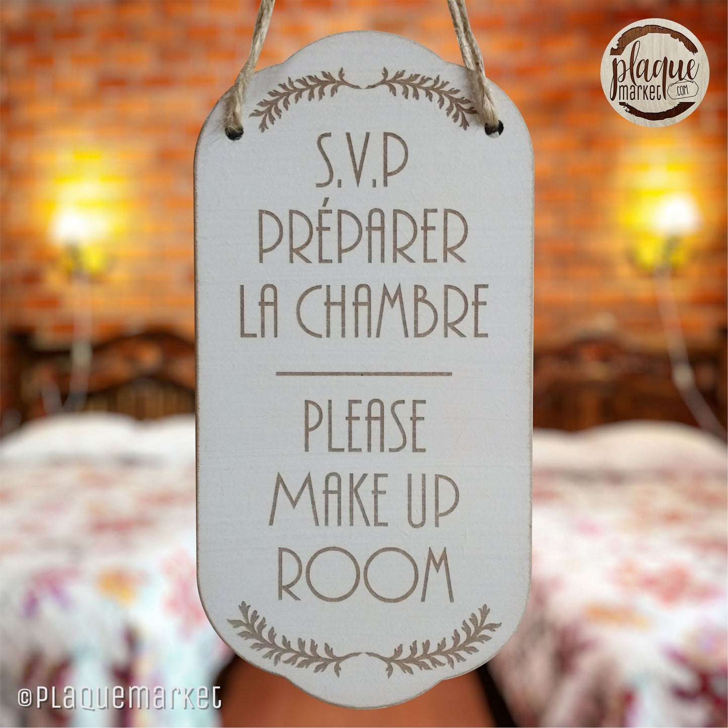 Ne Pas Déranger Plaque de PlaqueMarket