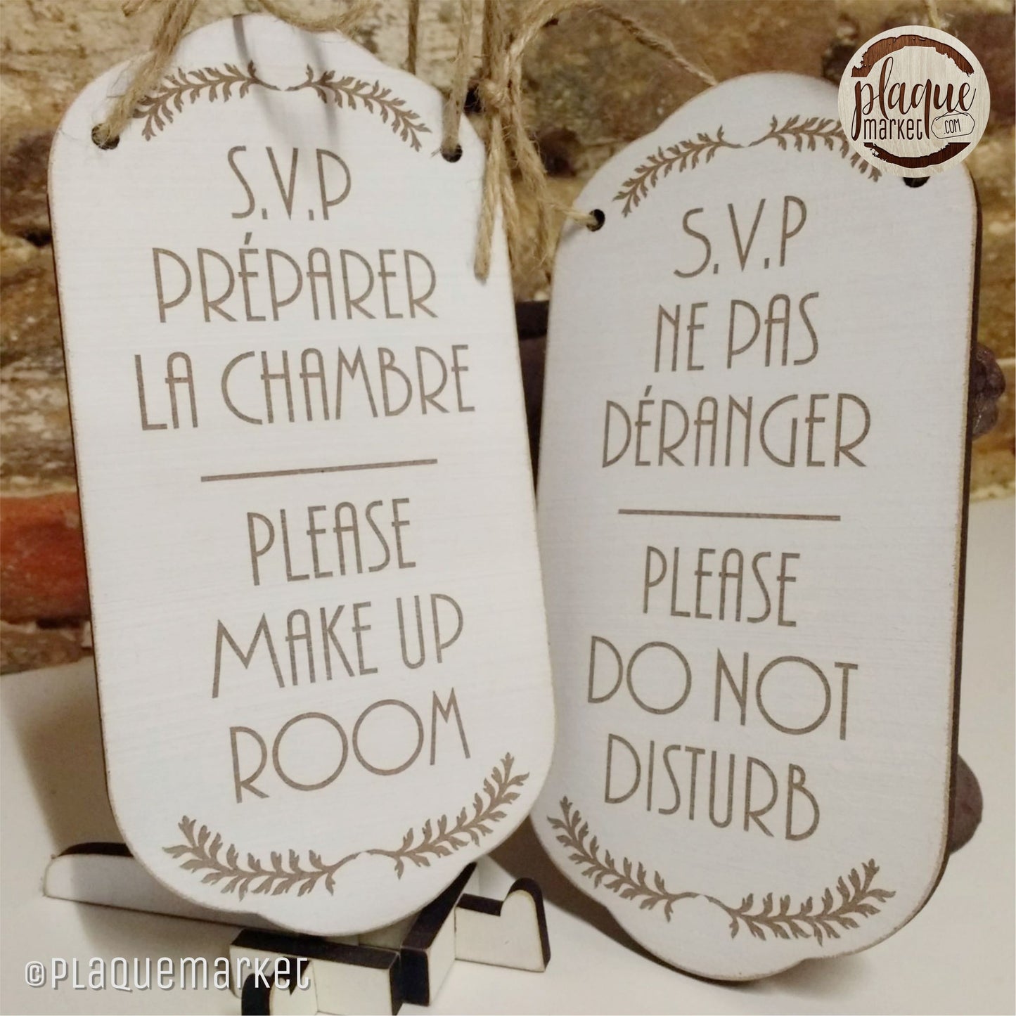 Ne Pas Déranger Plaque de PlaqueMarket