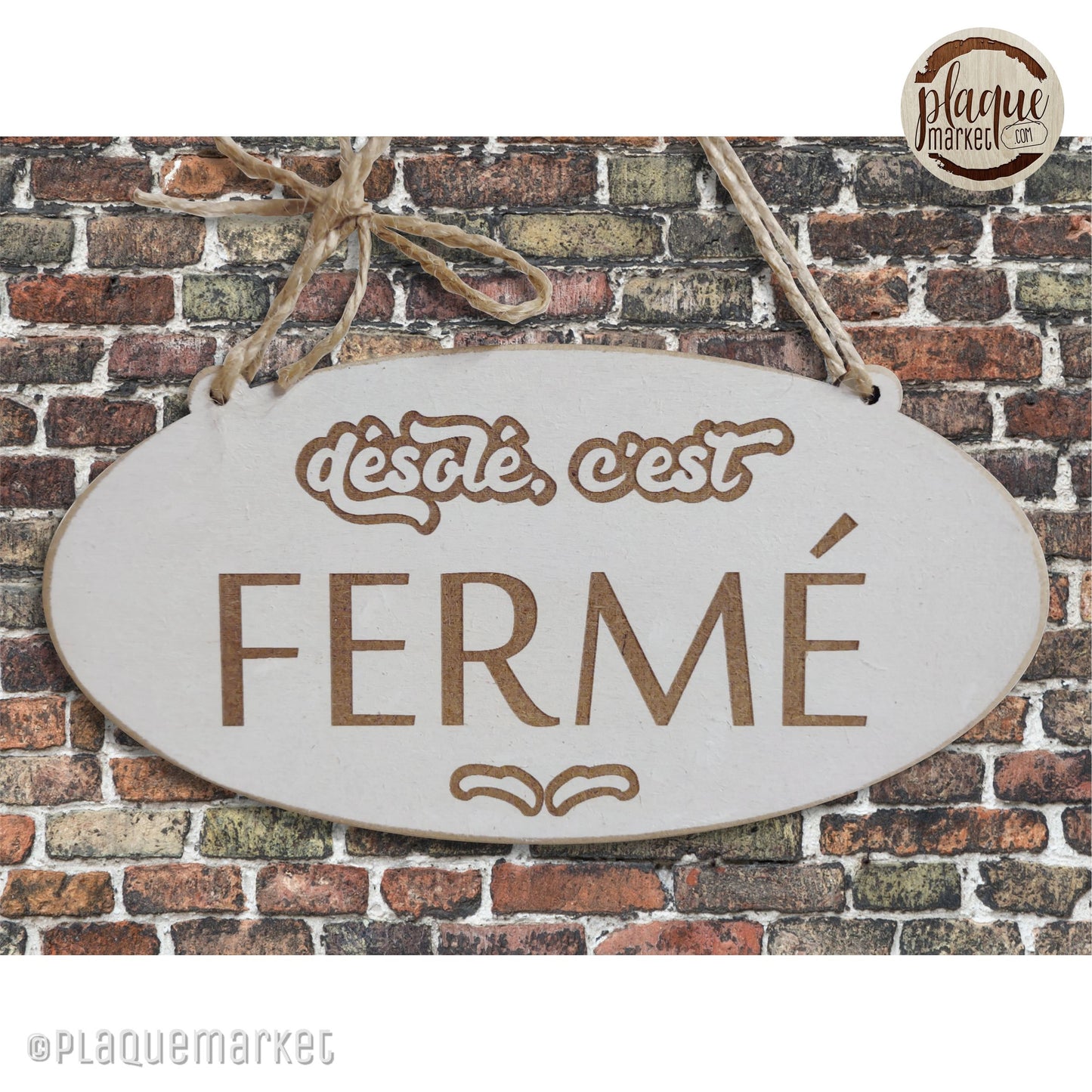 Ouvert / Fermé Plaque de Porte de Magasin 6
