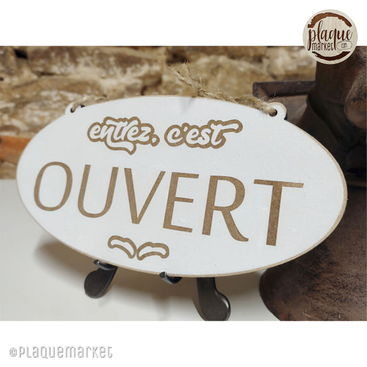 Ouvert / Fermé Plaque de Porte de Magasin 6