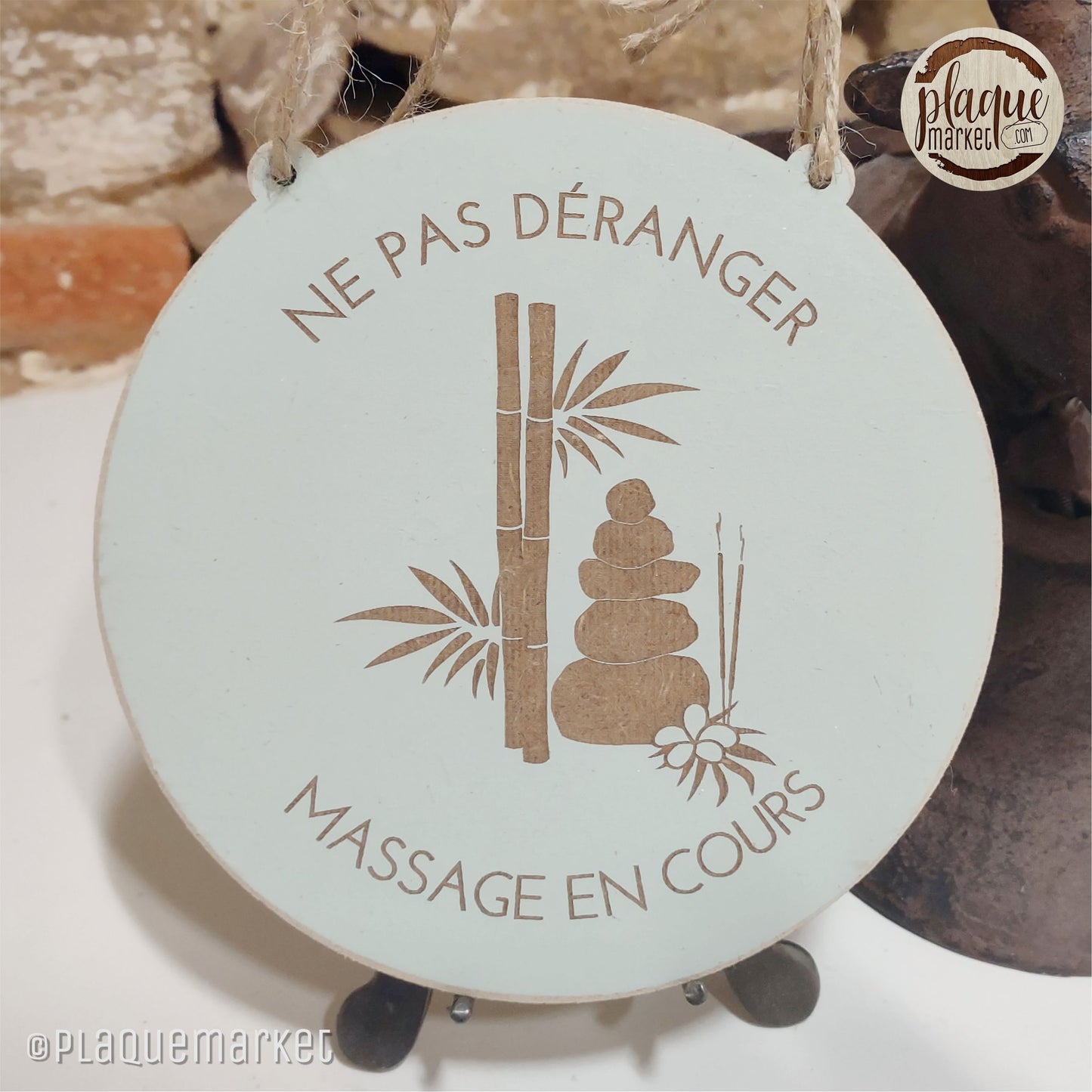 Massage en Cours Plaque de PlaqueMarket