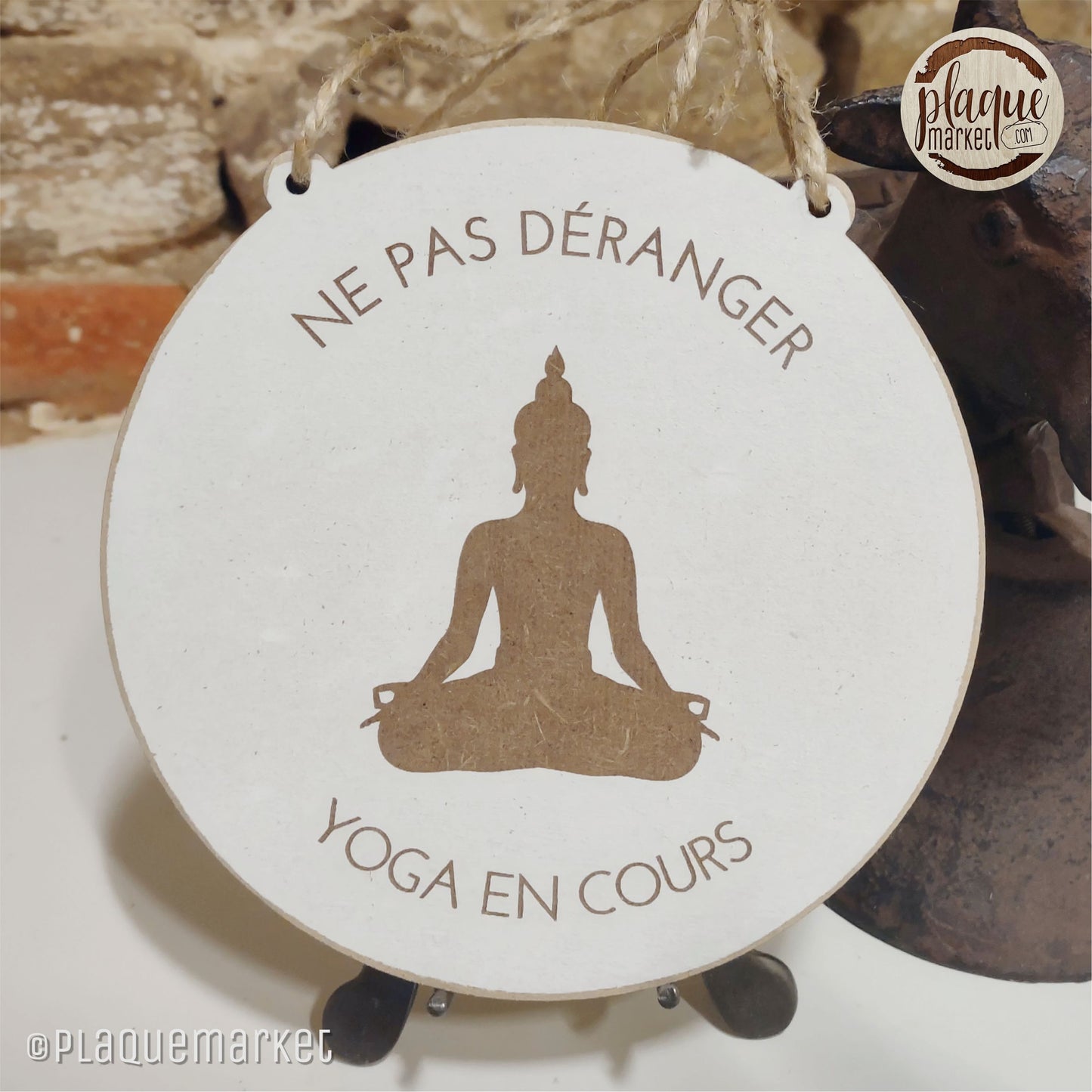 Yoga en Cours Plaque de PlaqueMarket