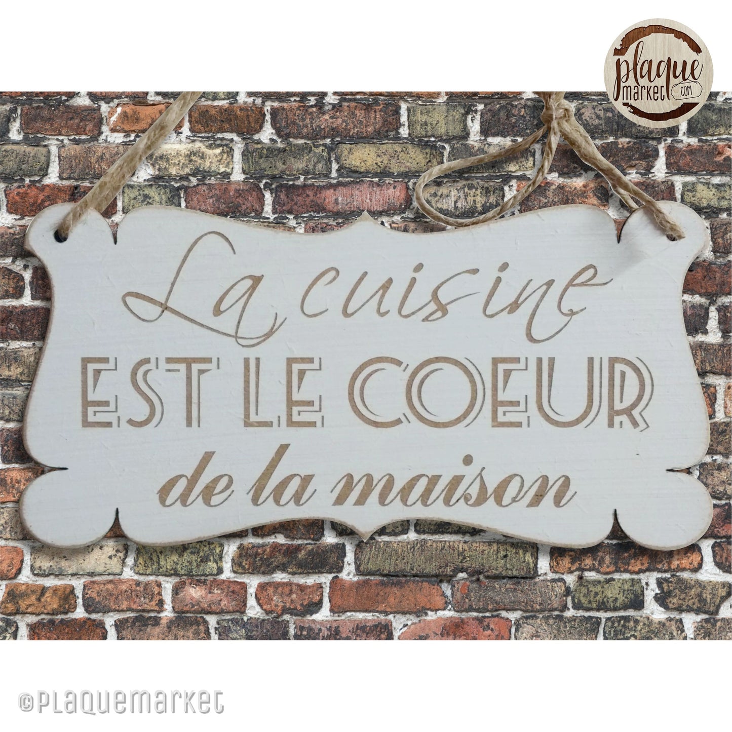 Cuisine Plaque de Phrase de PlaqueMarket