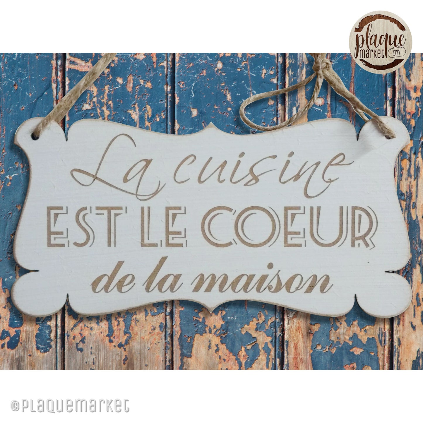 Cuisine Plaque de Phrase de PlaqueMarket