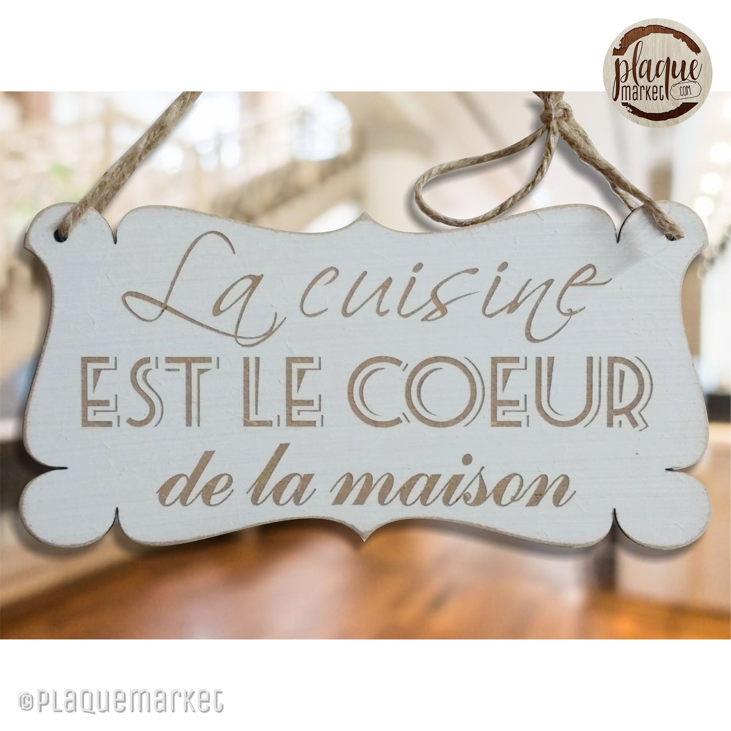 Cuisine Plaque de Phrase de PlaqueMarket