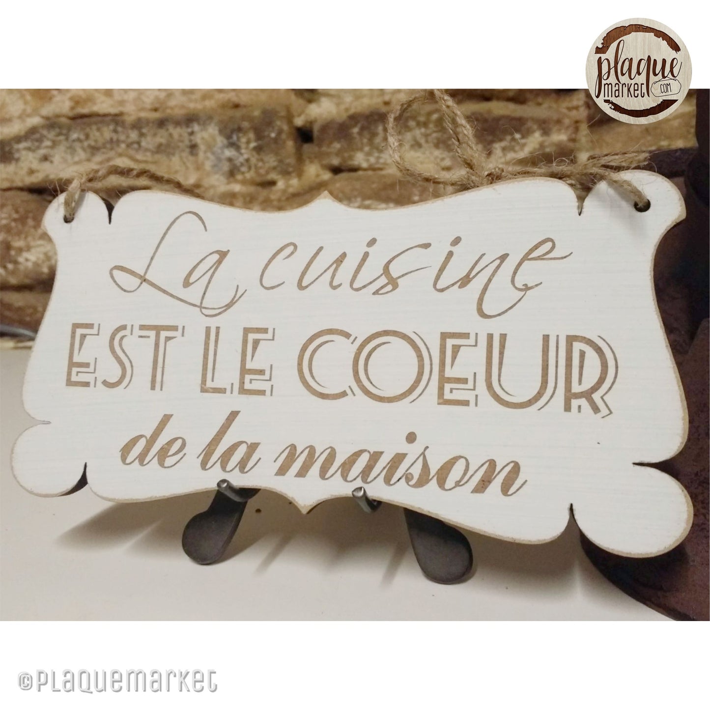 Cuisine Plaque de Phrase de PlaqueMarket