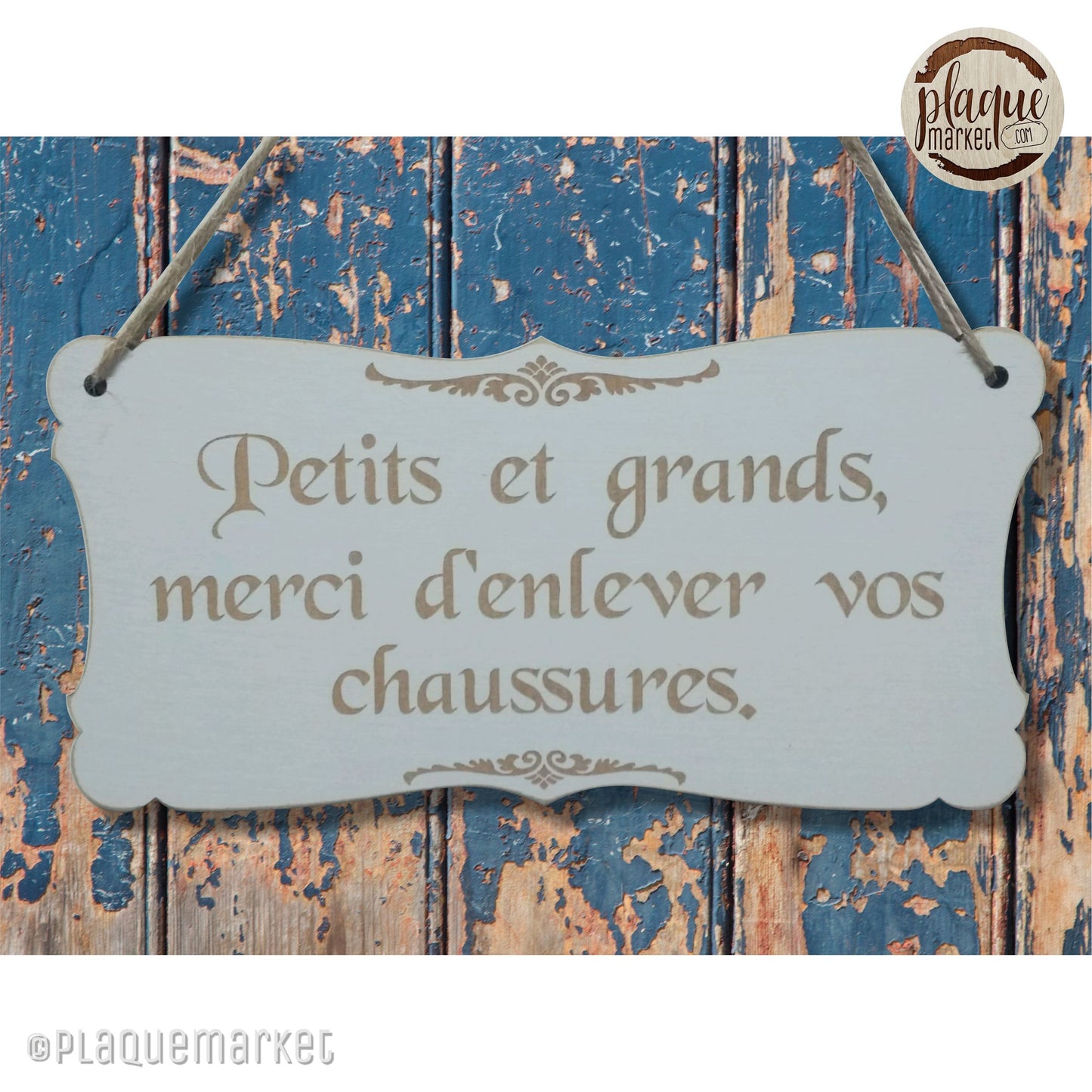 Veuillez Retirer Vos Chaussures Plaque de PlaqueMarket