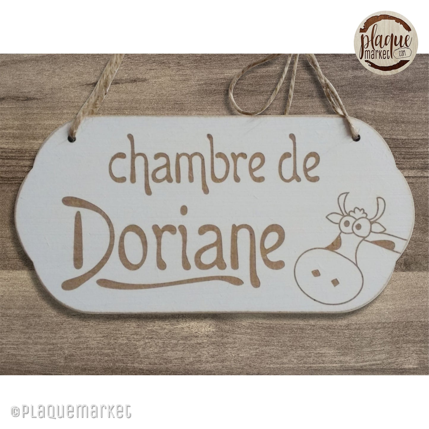 Prénom Plaque de Chambre de PlaqueMarket
