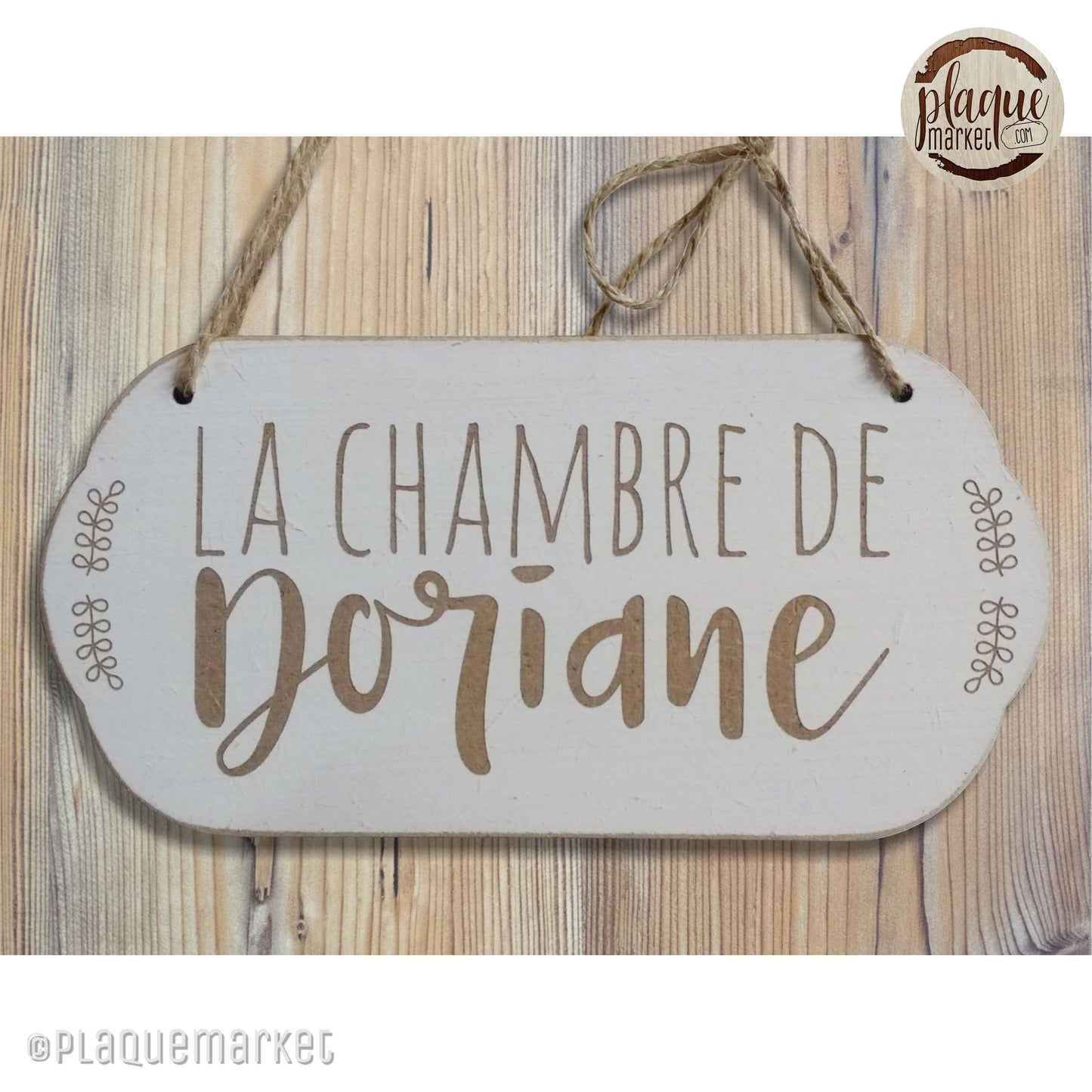 Prénom Plaque de Chambre de PlaqueMarket