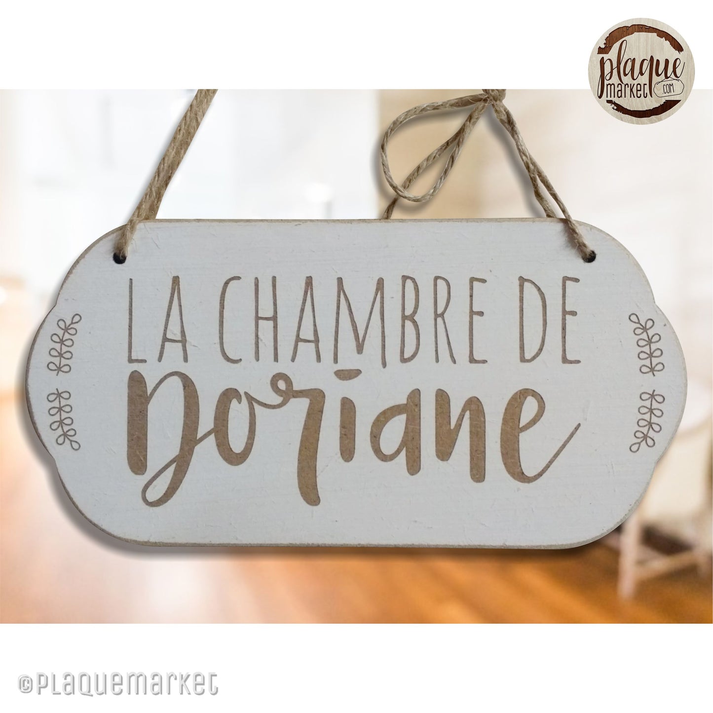 Prénom Plaque de Chambre de PlaqueMarket