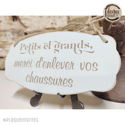 Veuillez Retirer Vos Chaussures Plaque de PlaqueMarket
