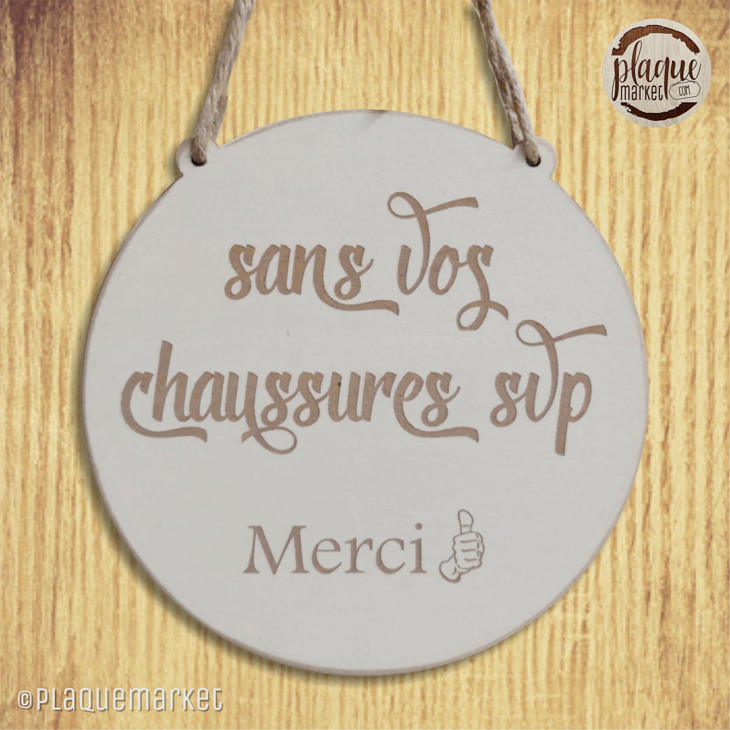 Sans Vos Chaussures Plaque de PlaqueMarket