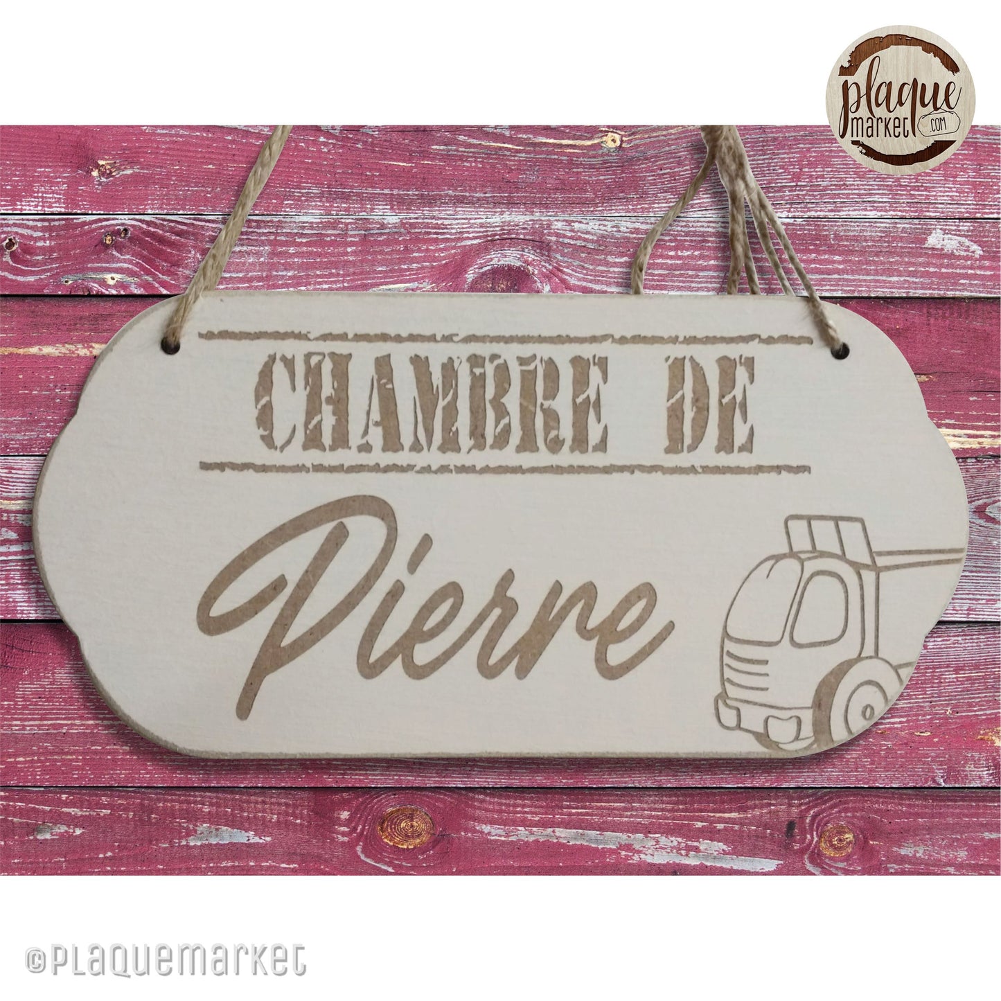 Prénom Plaque de Chambre de PlaqueMarket