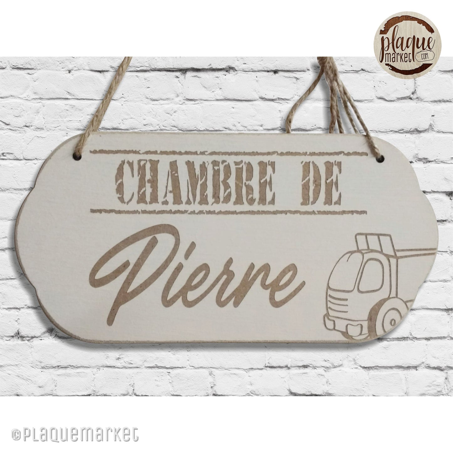 Prénom Plaque de Chambre de PlaqueMarket