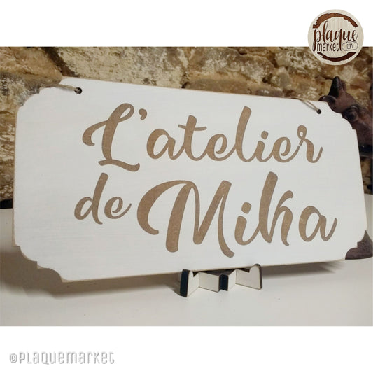 Personnalisable Plaque de l'Atelier de PlaqueMarket