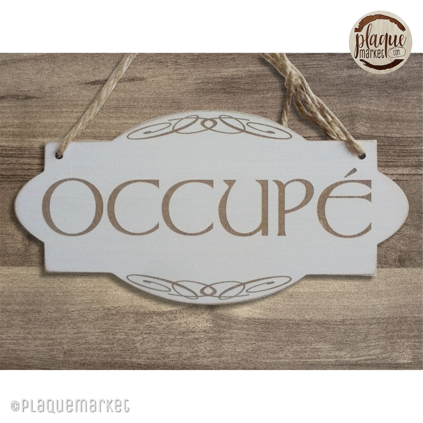 Libre Occupé Plaque de PlaqueMarket