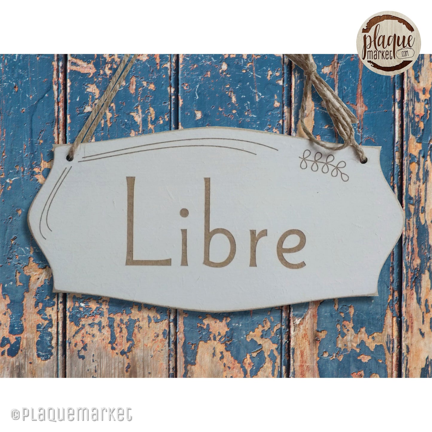 Libre Occupé Plaque de PlaqueMarket