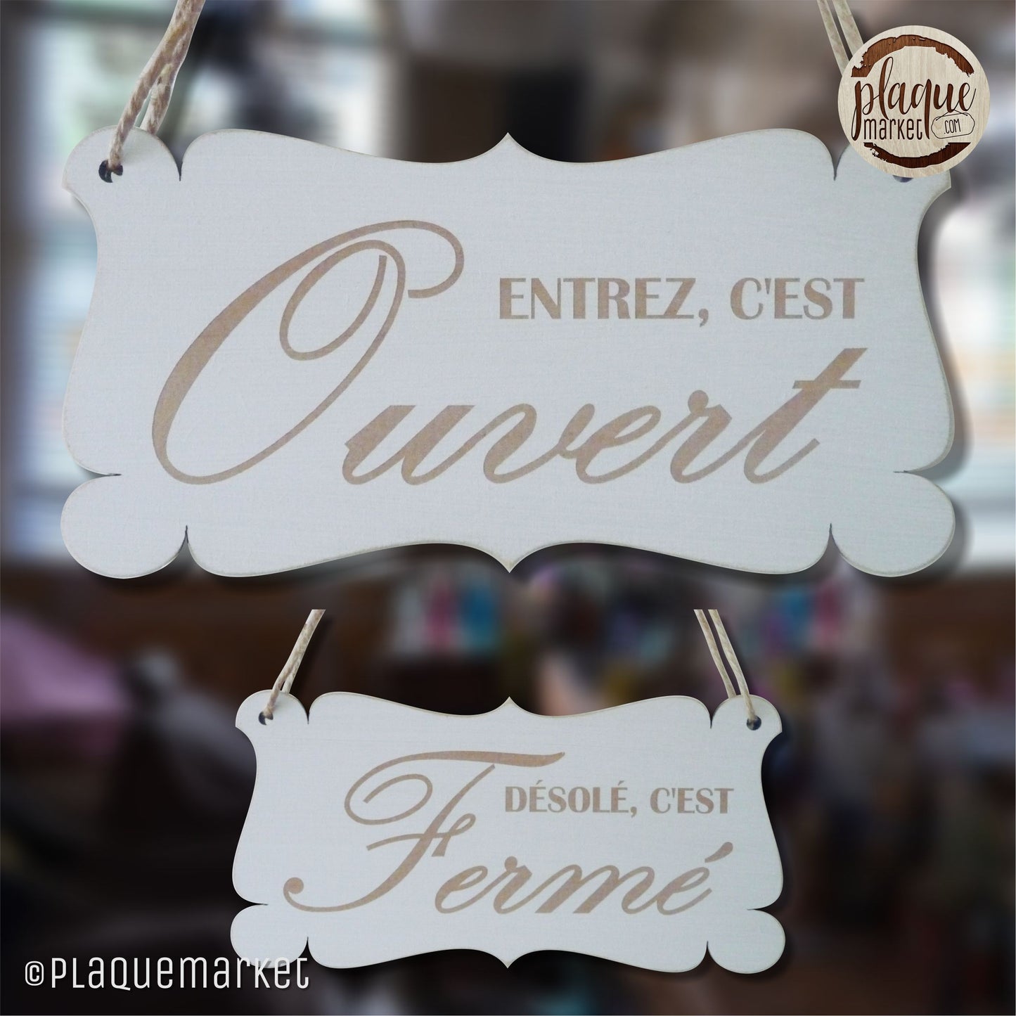Ouvert Fermé Plaque de PlaqueMarket