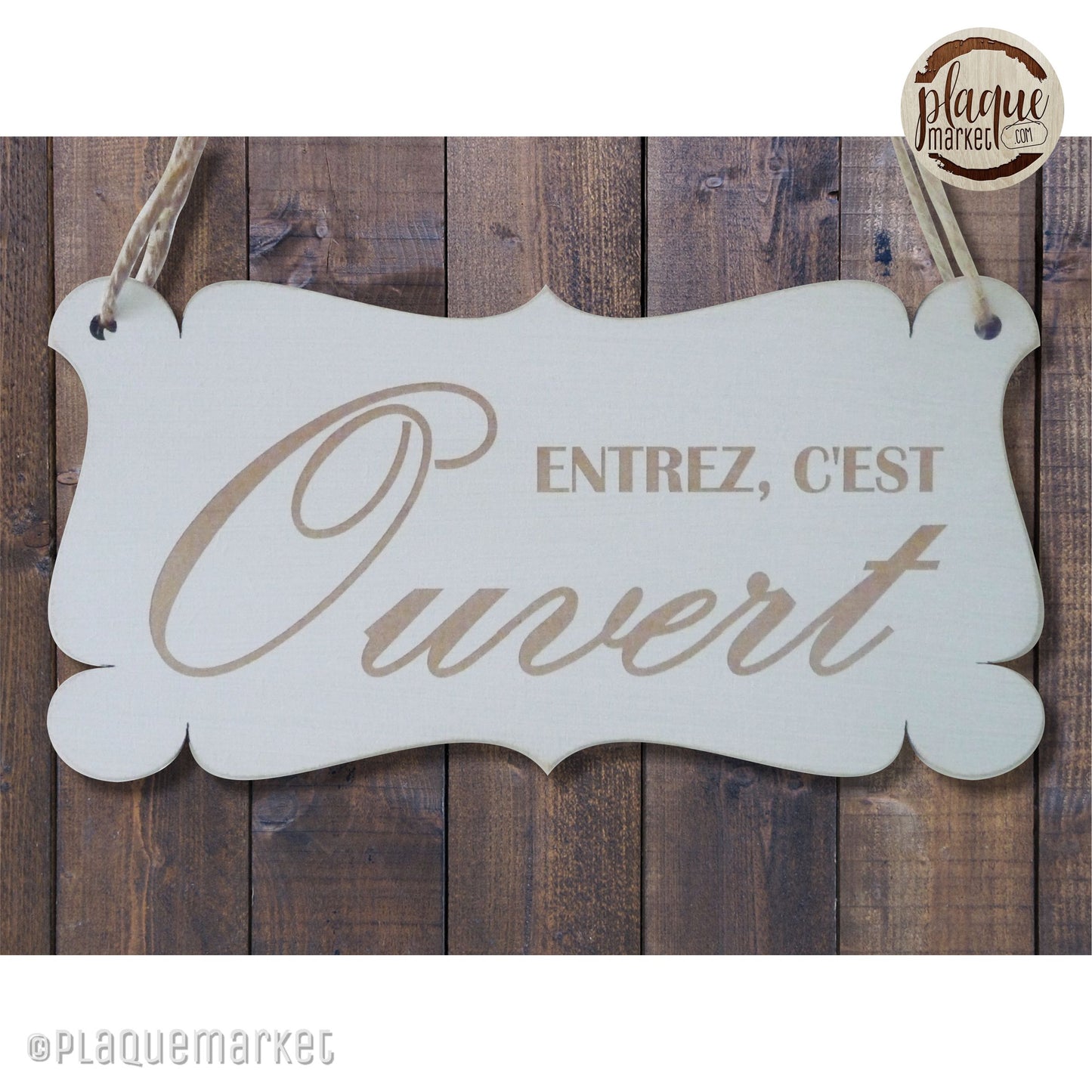 Ouvert Fermé Plaque de PlaqueMarket