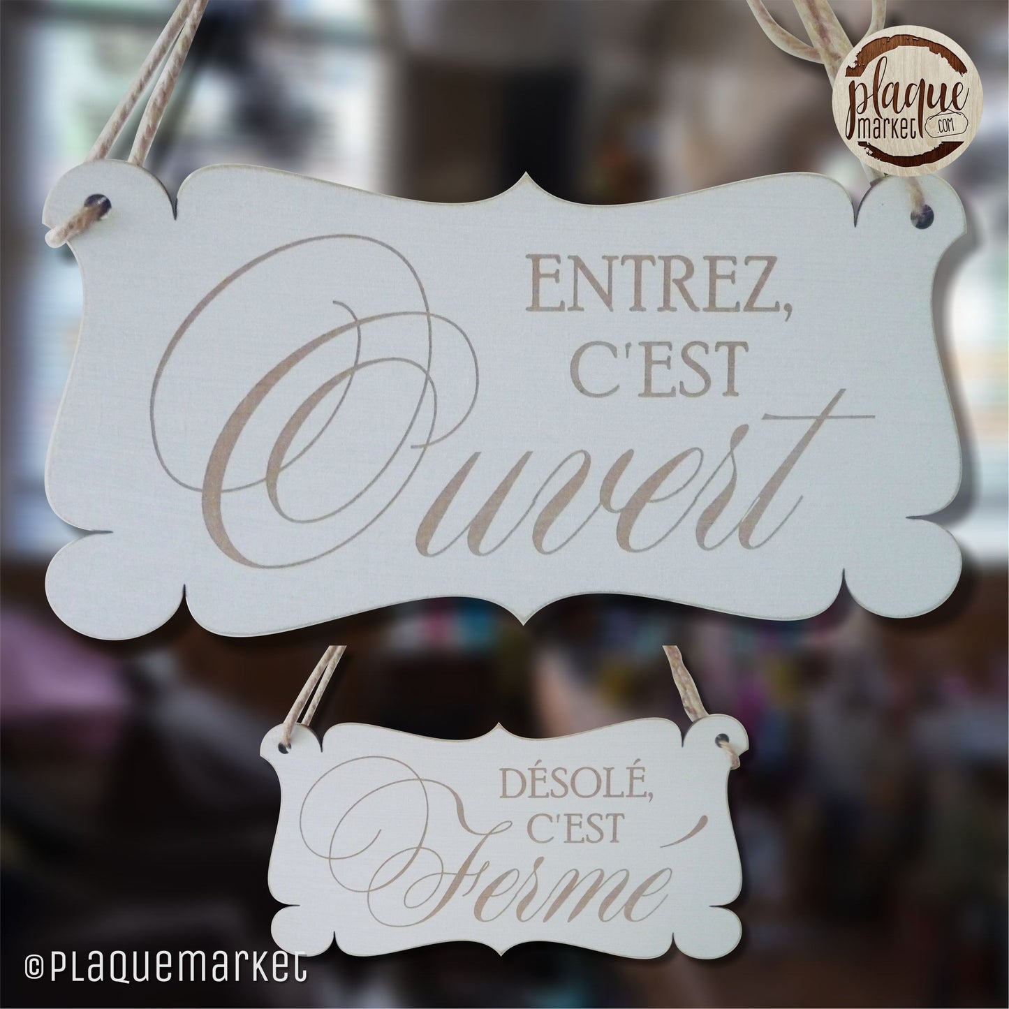 Ouvert Fermé Plaque de PlaqueMarket