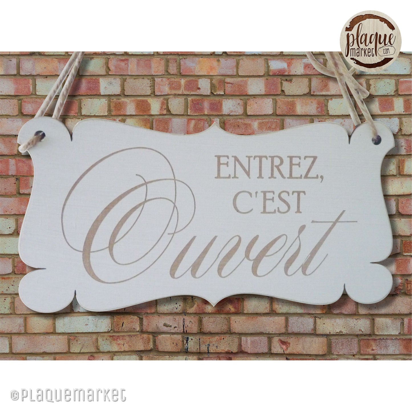 Ouvert Fermé Plaque de PlaqueMarket