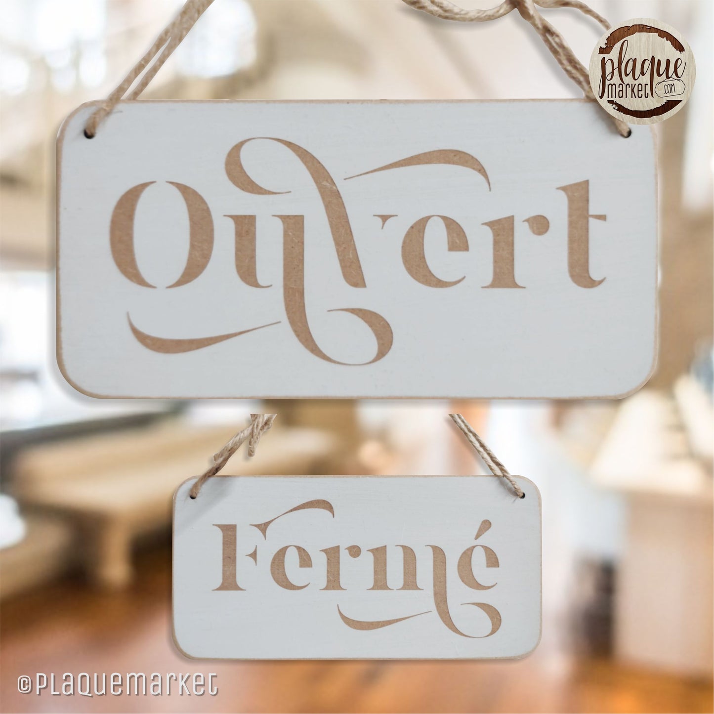 Ouvert Fermé Plaque de PlaqueMarket