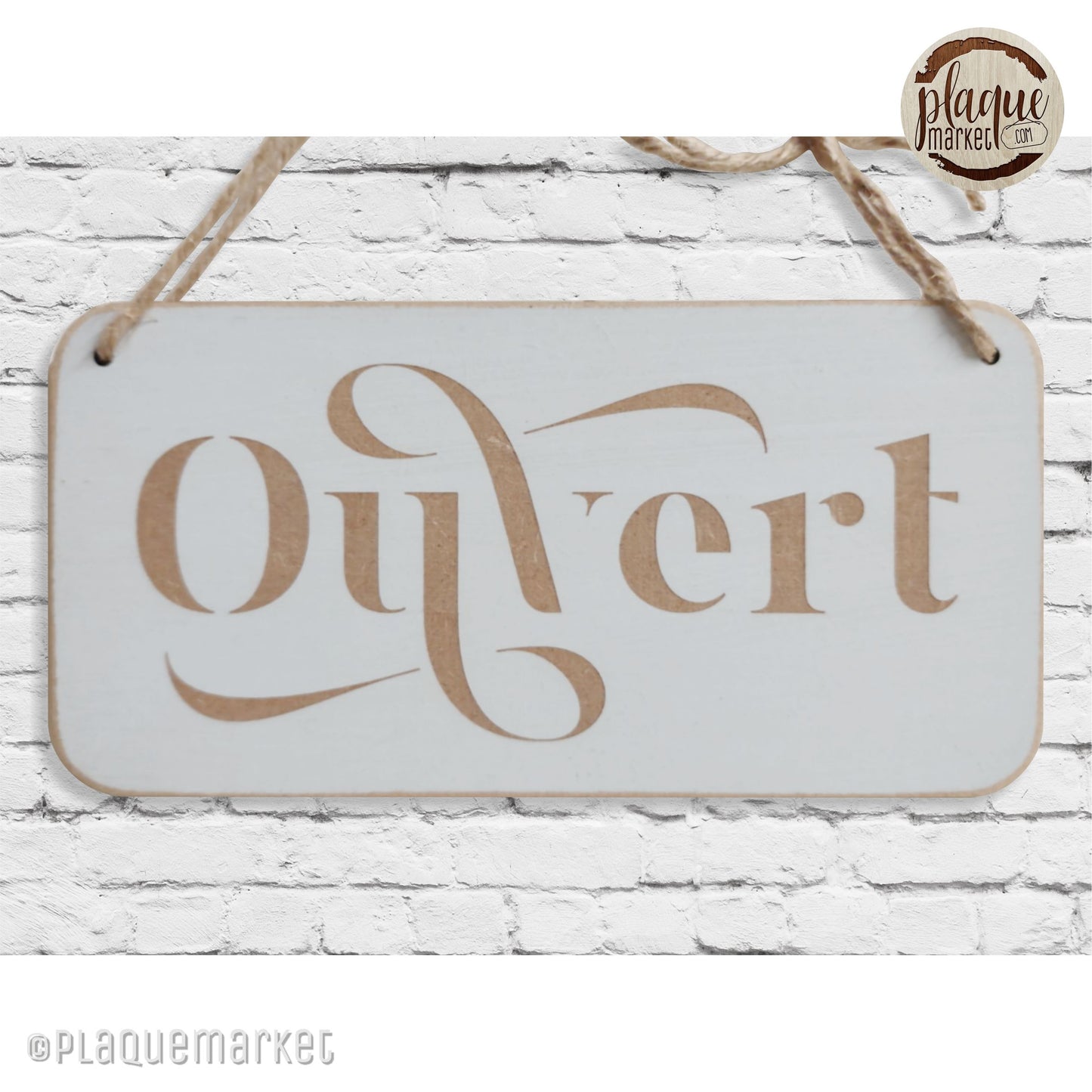 Ouvert Fermé Plaque de PlaqueMarket