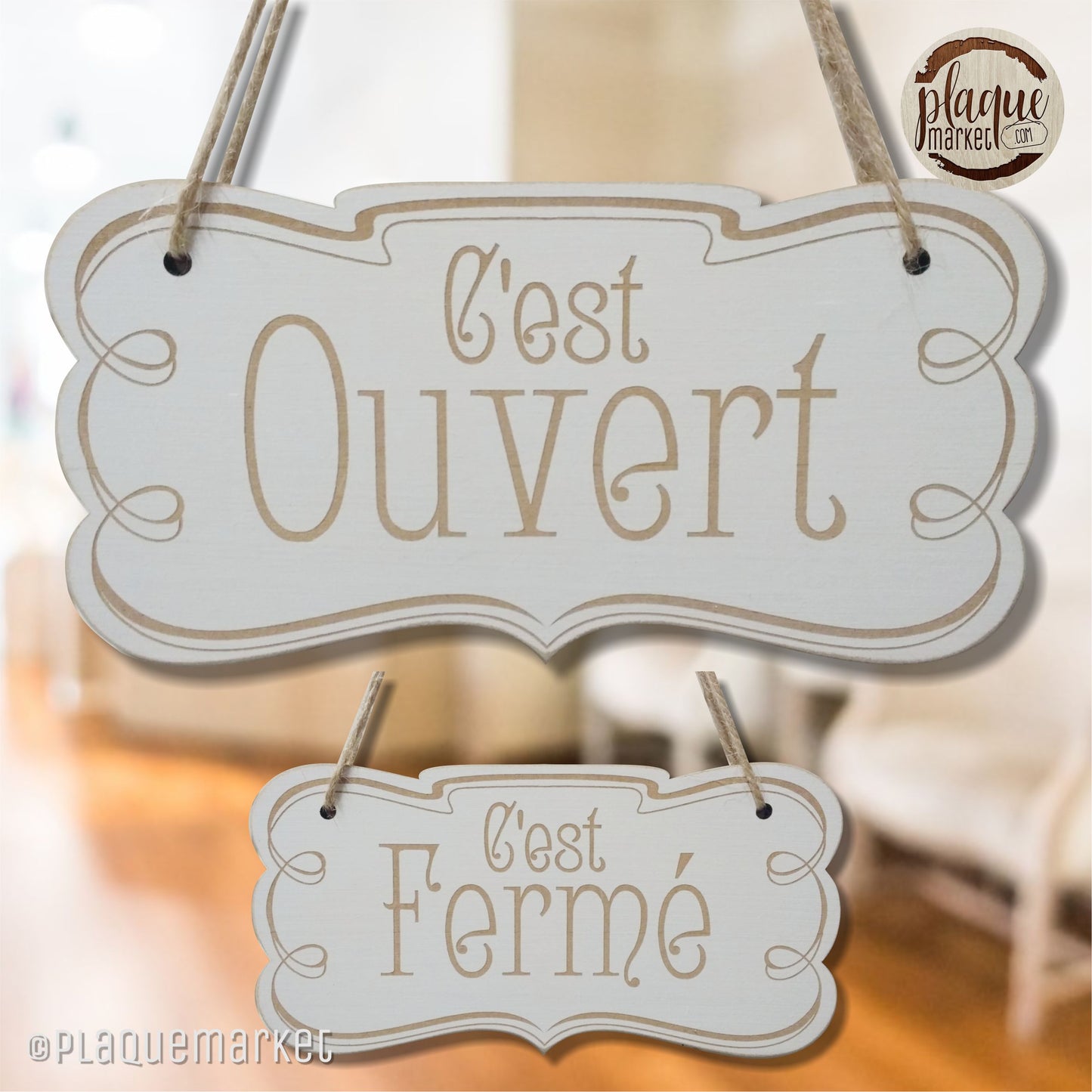 Ouvert Fermé Plaque de PlaqueMarket