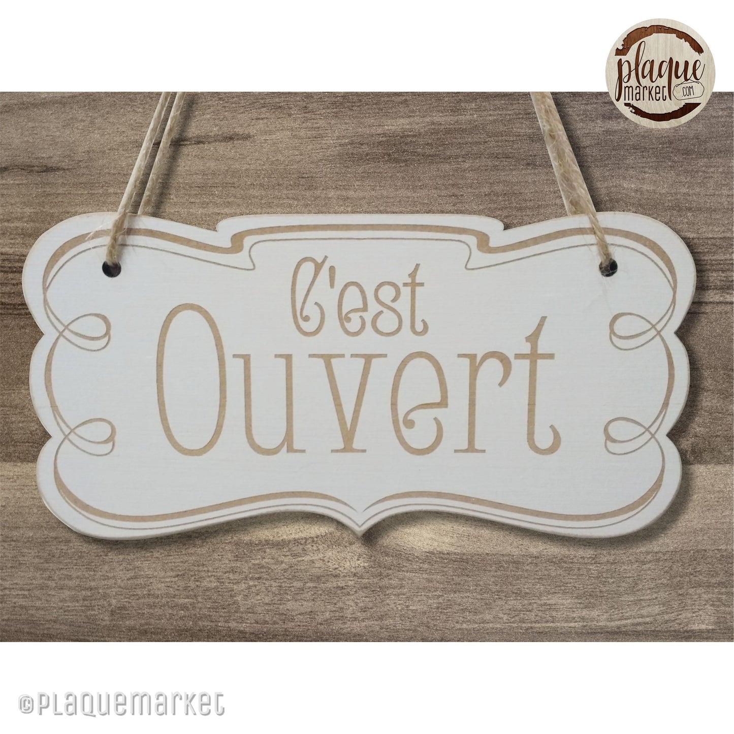 Ouvert Fermé Plaque de PlaqueMarket