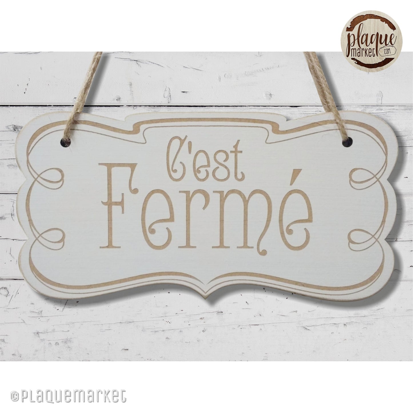 Ouvert Fermé Plaque de PlaqueMarket