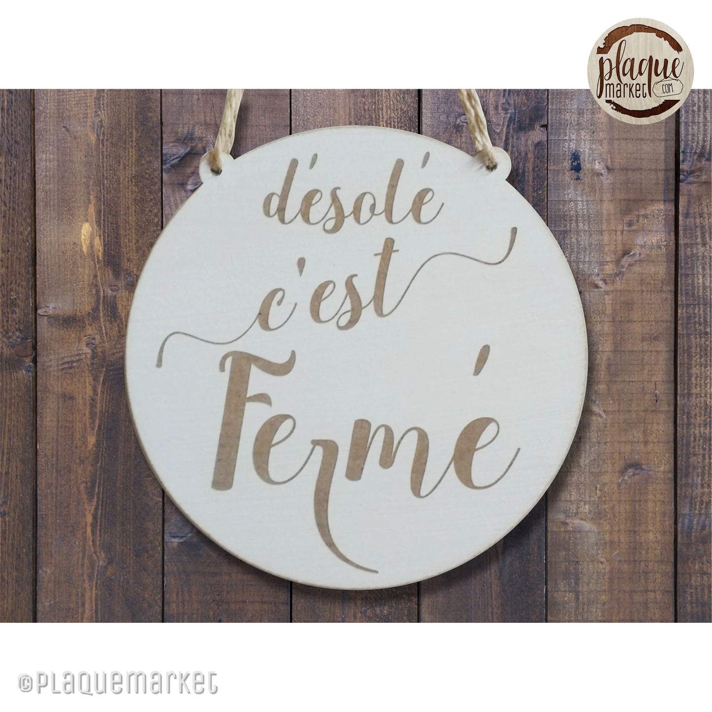 Ouvert Fermé Plaque de PlaqueMarket