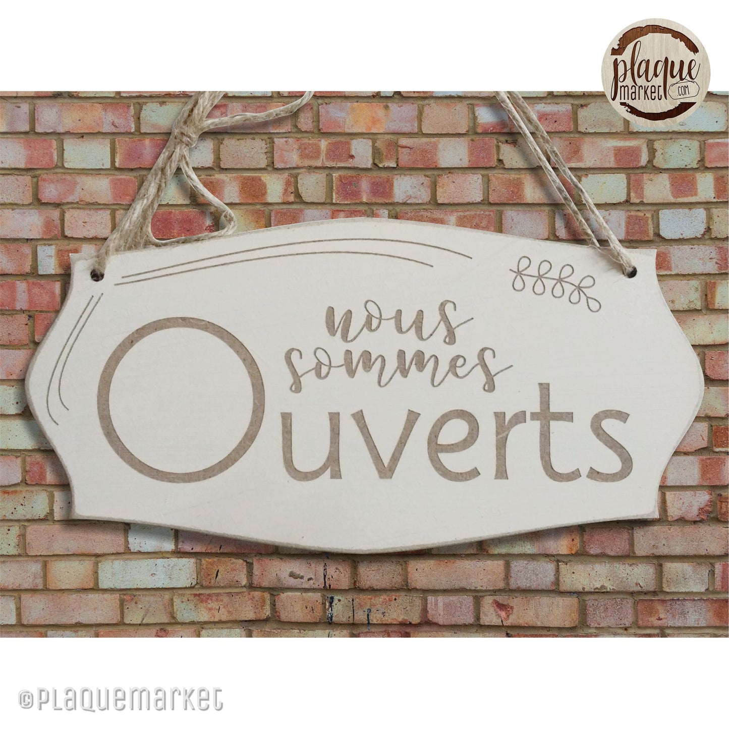 Ouvert Fermé Plaque de PlaqueMarket