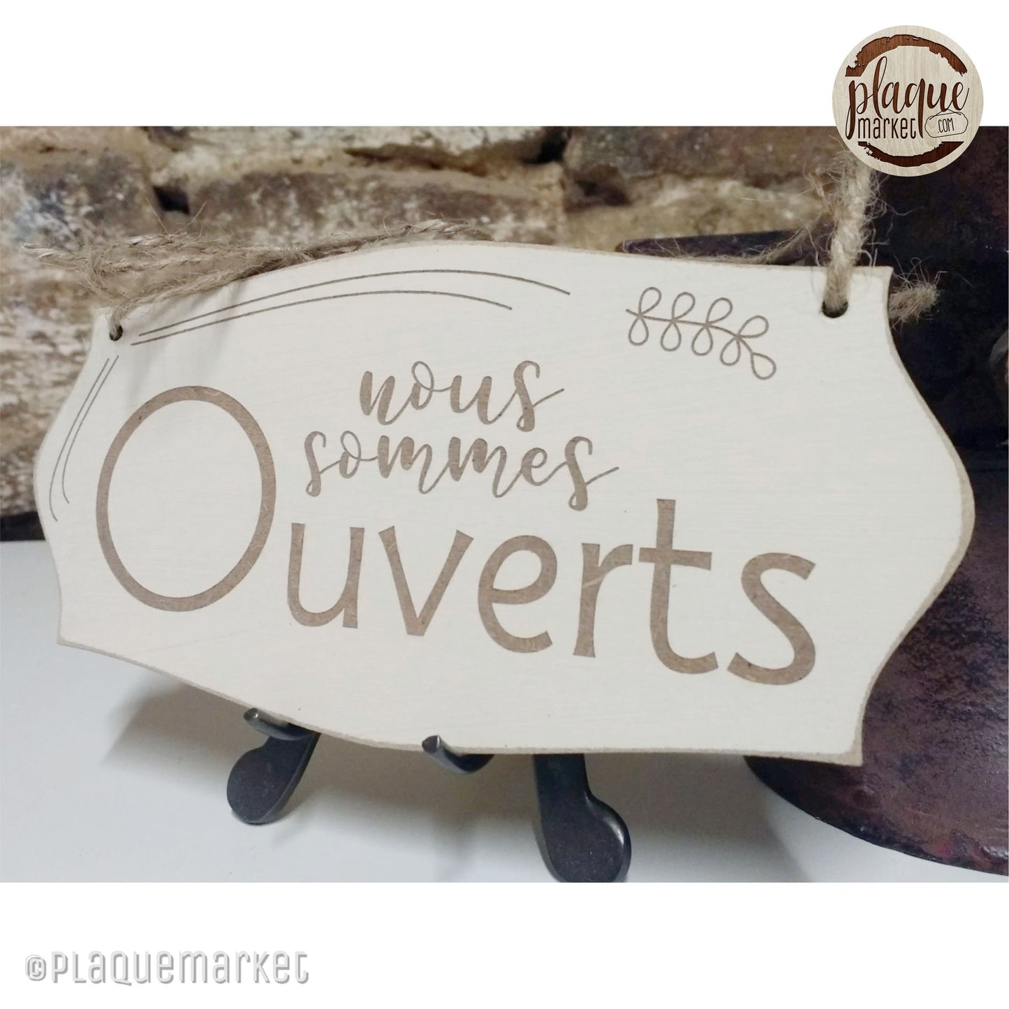 Ouvert Fermé Plaque de PlaqueMarket