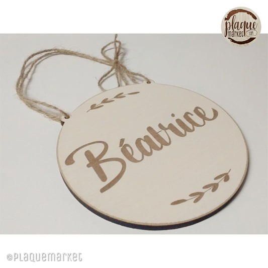 Prénom Plaque de Chambre de PlaqueMarket