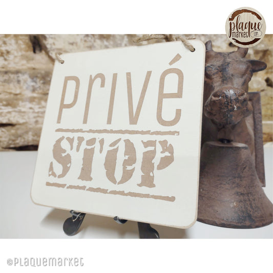Privé Plaque de Porte de PlaqueMarket