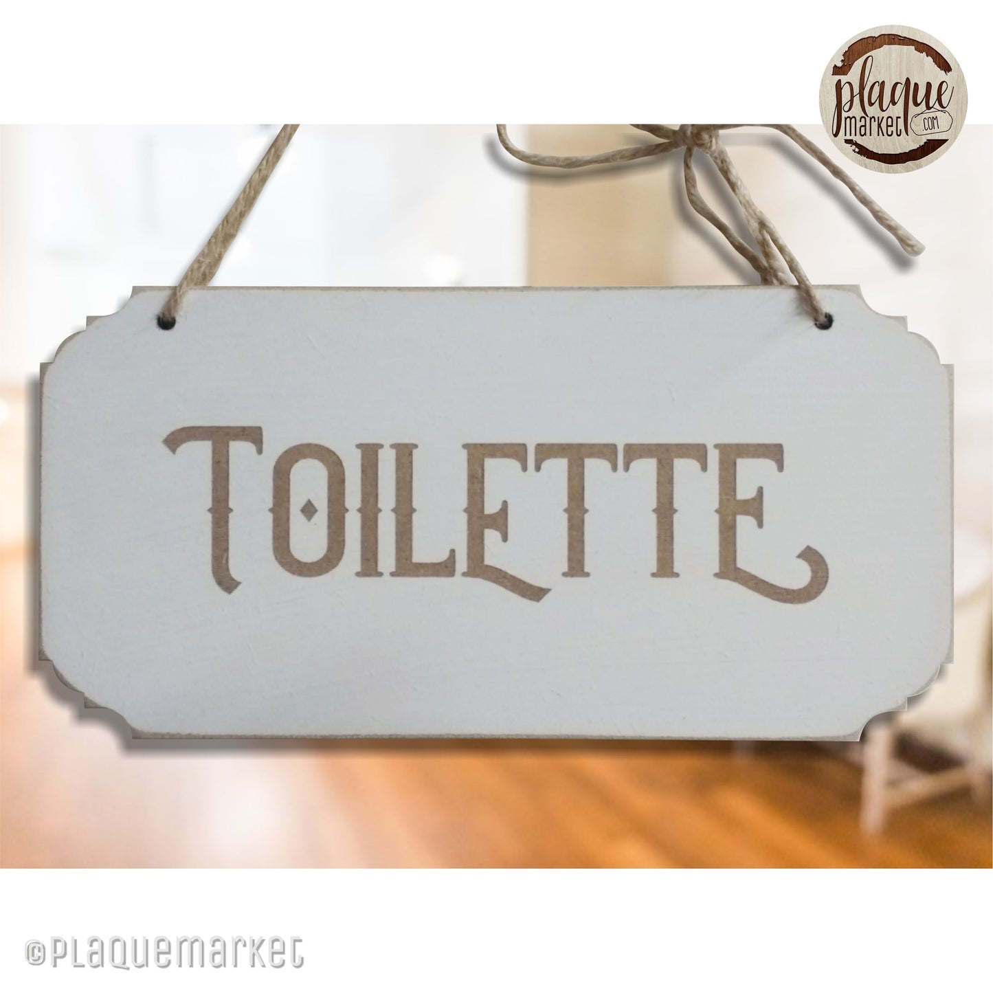 Toilette Plaque de PlaqueMarket