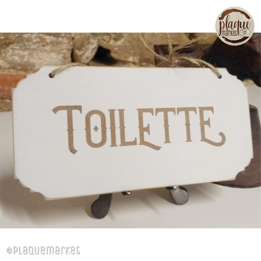Toilette Plaque de PlaqueMarket