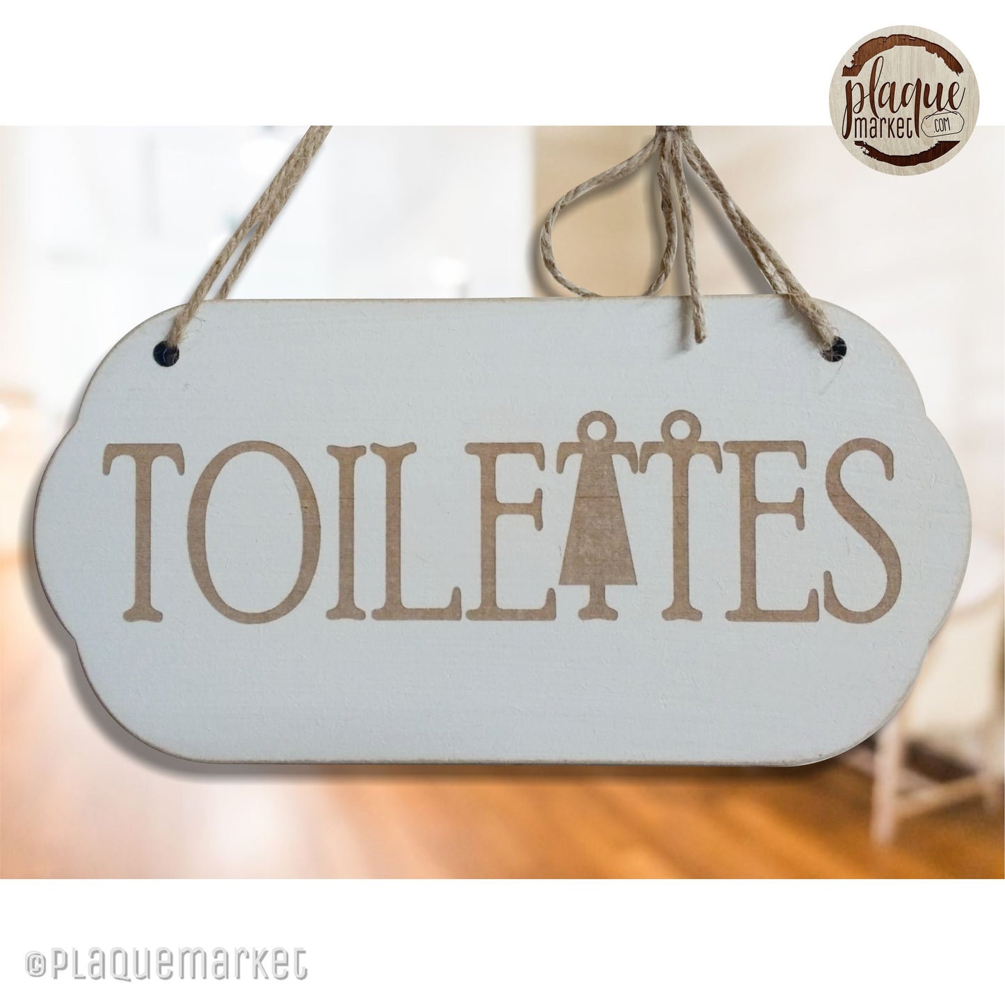 Toilettes Plaque de PlaqueMarket