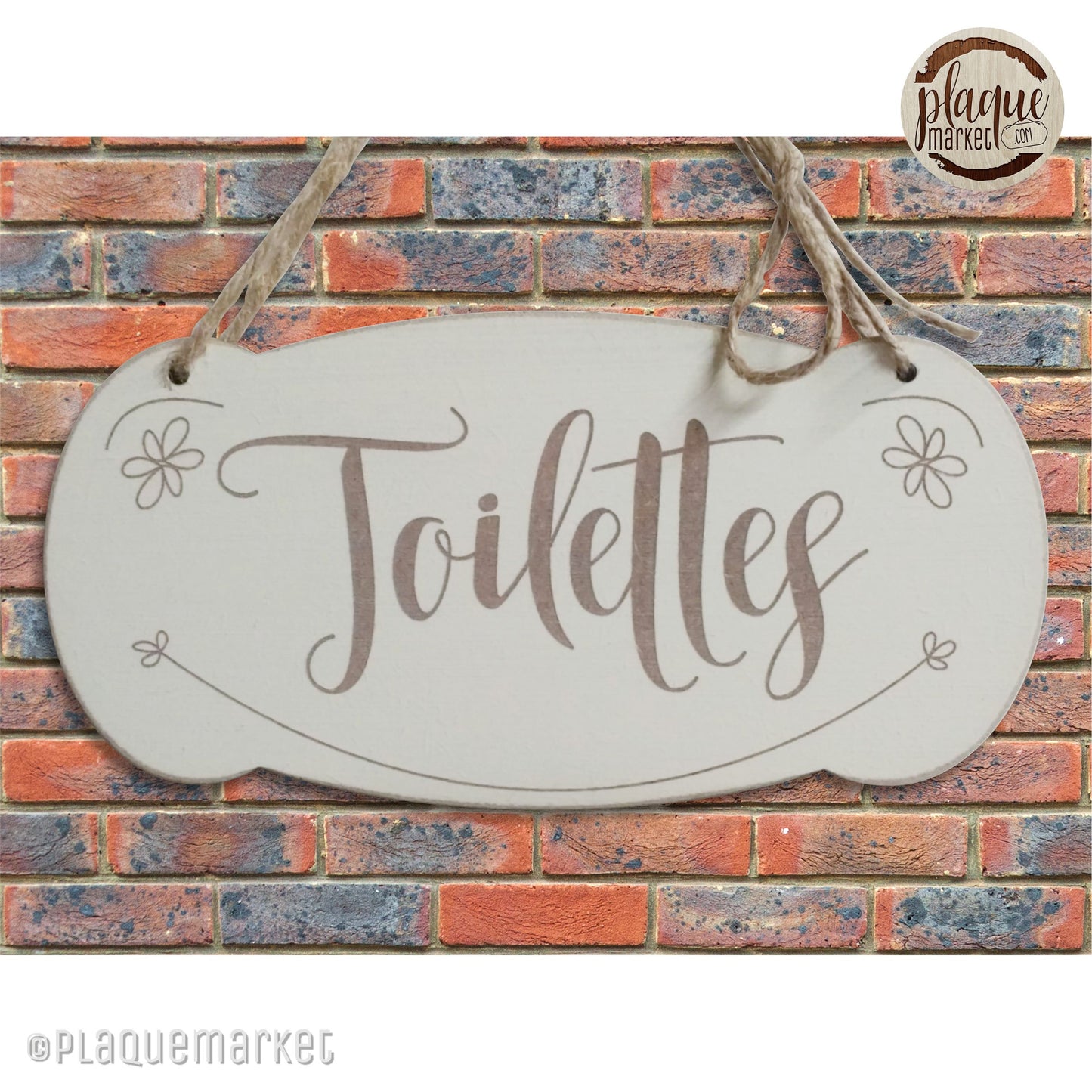 Toilettes Plaque de PlaqueMarket