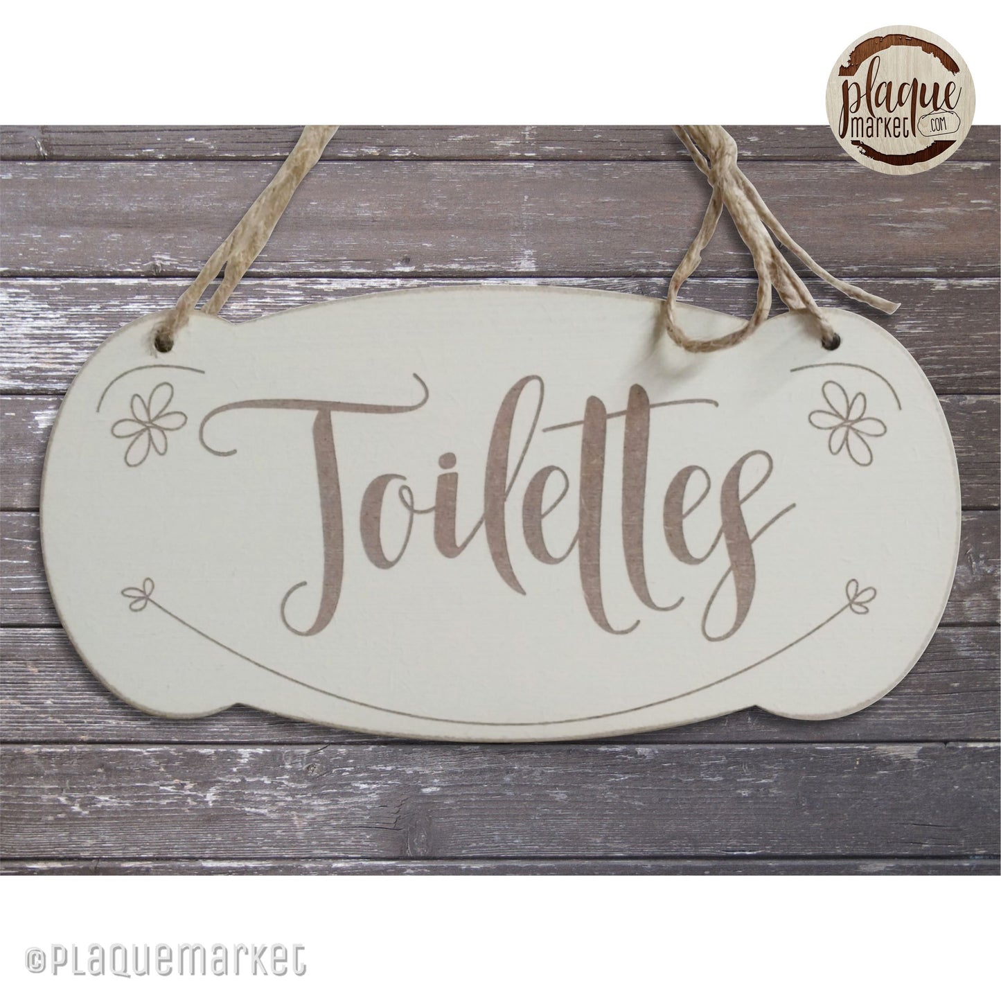 Toilettes Plaque de PlaqueMarket