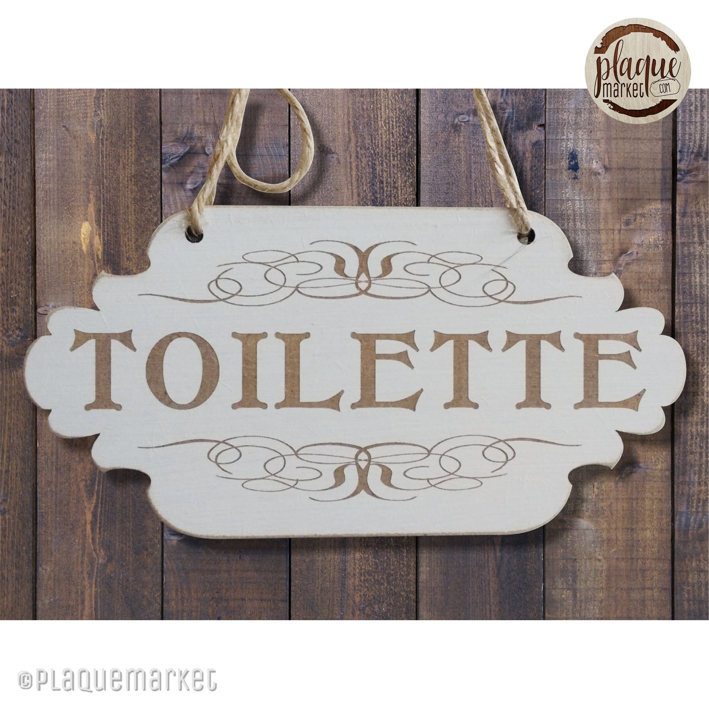 Toilette Plaque de PlaqueMarket