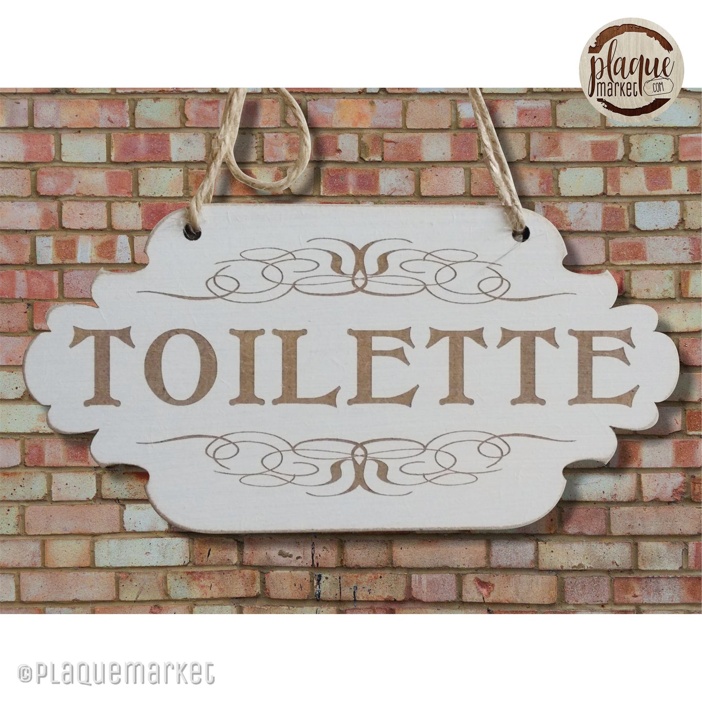 Toilette Plaque de PlaqueMarket