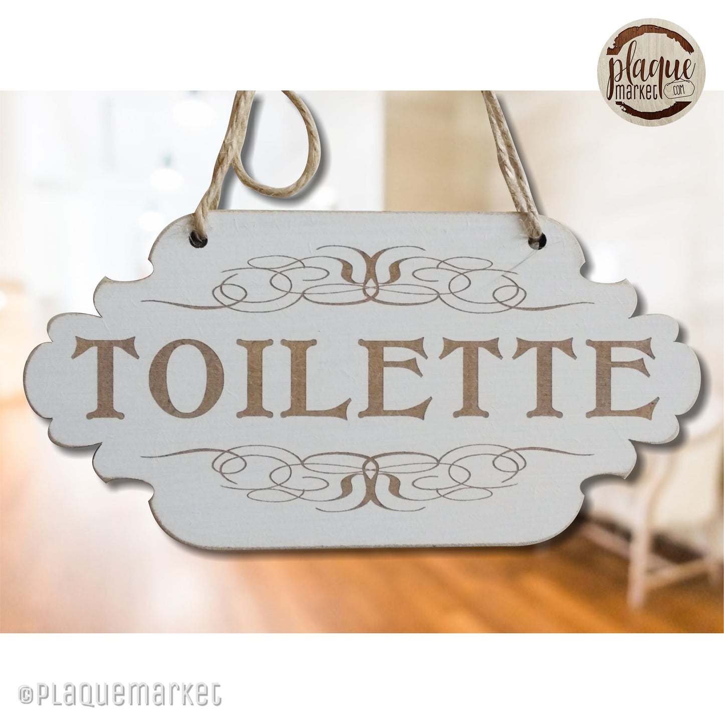 Toilette Plaque de PlaqueMarket