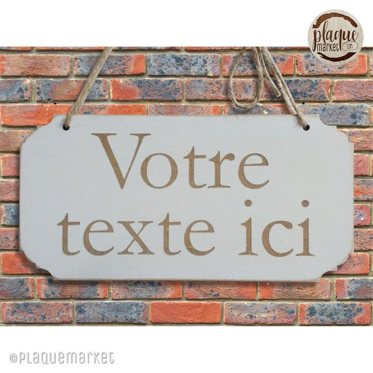 Personnalisable Votre Texte Ici Plaque de PlaqueMarket