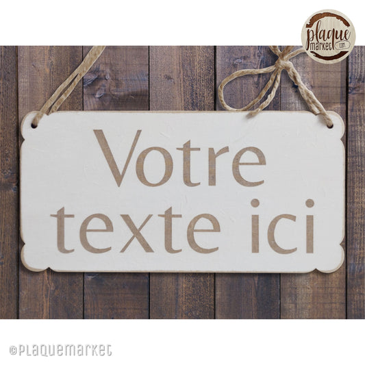 Personnalisable Votre Texte Ici Plaque de PlaqueMarket