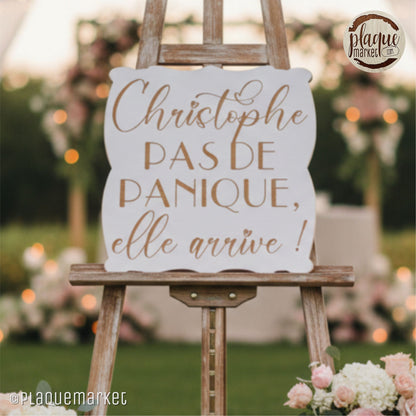 Plaque de Mariage Personnalisée