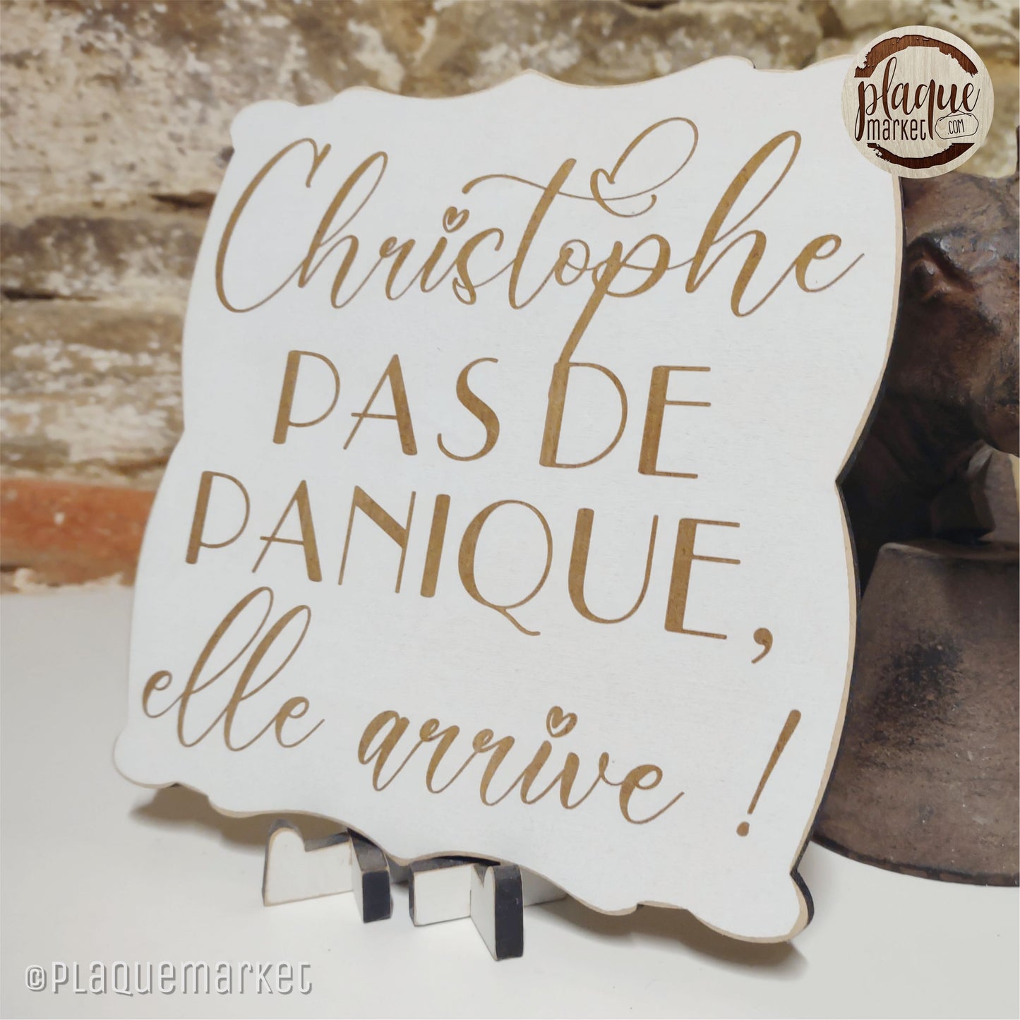 Plaque de Mariage Personnalisée