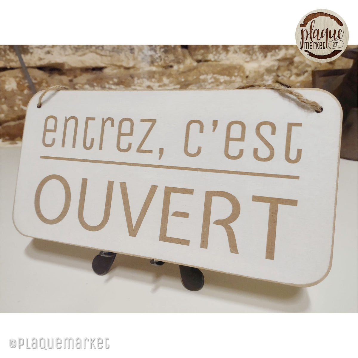 Ouvert Fermé Panneau de PlaqueMarket