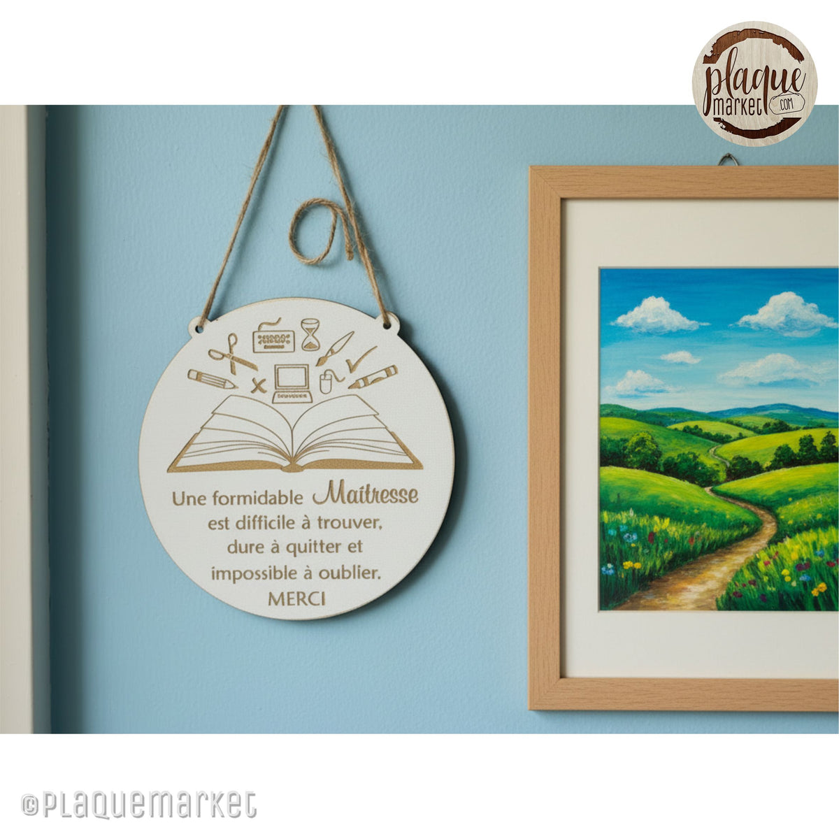 Plaque de Remerciement au Maitresse