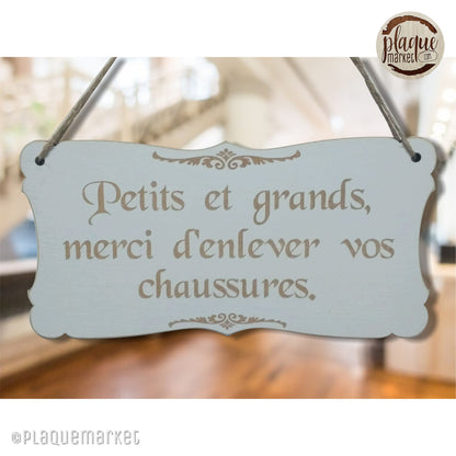 Veuillez Retirer Vos Chaussures Plaque de PlaqueMarket